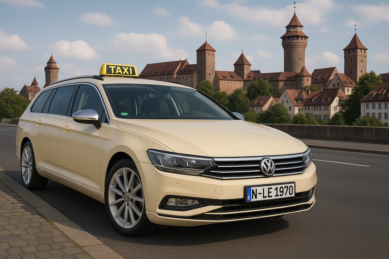 Taxi 41 – VW Passat vor der Kaiserburg